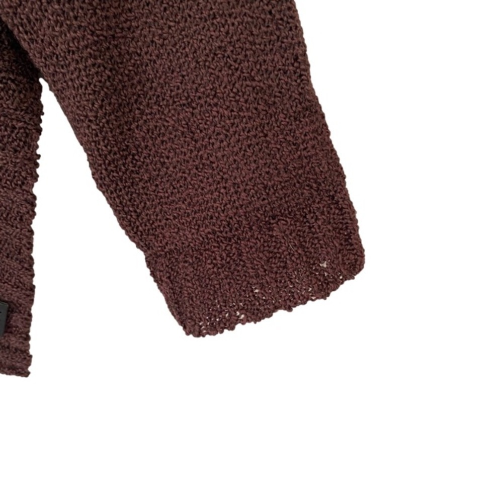 COP COPINE Paris Vintage Mock Turtleneck Knit Sweater Women's Deep Plum One-Size - Picture 7 of 16
